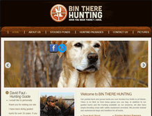 Tablet Screenshot of bintherehunting.com